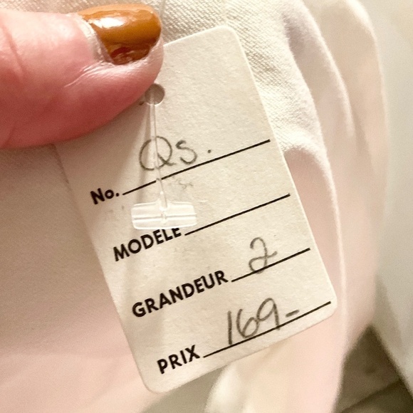 NWT Ecru Trousers Dress Pants Ankle Split hem Crop Ivory Off-White Coastal Sz 2 - Picture 3 of 16